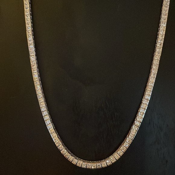 Sterling silver tennis chain for men - Picture 4 of 6